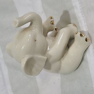 Lenox Elephant Sitting Trunk Raised Up